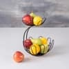 Cache Tiered Floral Wire Basket Black