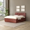 Dado Solid Wood Queen Hydraulic Bed in Brown Colour