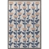Jaipur Rugs Soft Checkered Damier Wool Dhurrie Rug White 6x8 ft