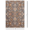 Presto Grey Traditional Hand Tufted Wool Carpet 6X9 Feet