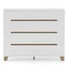 Oslo Engineered Wood Chest of 8 Drawers in White Finish