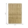 Jaipur Rugs Soft Modern Geometric Wool 5x8 Feet Medium Gold Hand Knotted Rug Carpet
