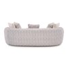 Opus 3 Seater Fabric Sofa in Dusk Grey Colour