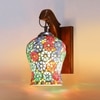 Devansh Solid Wood Electric Wall Light in Brown Colour with Multi Shade Count of 1 Light