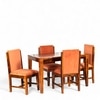 Oakmont Sheesham Wood Accent 4 Seater Dining Table Set