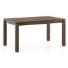 Atlas Solid Wood 6 Seater Compact Dining Table In Danish Walnut Finish with 6 Celia Dining Chair in Deep Olive Velvet Fabric