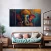 The Castle Decor Lord Ganesha Wall Painting Wooden Framed 27x48 Inch (Style 19)