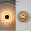 Maloto Amber Luster and Brass Metal Wall Light