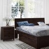 Magellan Solid Wood Bedside Table in Mahogany Finish