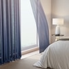 Stoa Paris Sheer Ombre Printed Door Curtain, Aesthetic Curtain with  Light Filtering Balcony,  Set of 1 Parda, Evening Glow - Navy