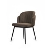 Fawn Fabric Dining Chair in Grey Colour