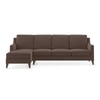 Abbey Sectional Sofa (Colour : Daschund Brown, Cushion : Soft, Seater : Left Aligned 3 Seater + Left Aligned Chaise)