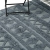 Tufted Ash Grey Tasseled Rug