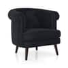Bardot Lounge Chair in Deep Blue Velvet Colour
