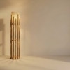 Bastian Beige Jute Floor Lamp with Beige Jute Base
