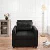 Gilbertson 1 Seater Sofa Cum Bed In Black Color