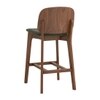 Scandinavian Cora Counter Chair Brown Cocoa Finish