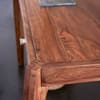 Aldrich Sheeham Wood Console Table in Provincial Teak Finish With 2 Drawer