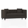 Windsor Premium 2 Seater Fabric Sofa in Stone Grey Velvet Colour