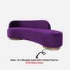 Maddox Velvet 3 Seater Sofa Purple in Colour