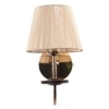 Eliante Cloth Shade Wall Lights Mild Steel & Fabric Material Gold & Golden Finish