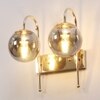 Eliante Modern Wall Lights Mild Steel & Glass Material Gold & Smoke Finish