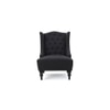 Denny Fabric Accent Chair in Black Colour