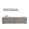 Elegantedge Wood Left Aligned 2-Seater With Upholstery Non Storage Sofa In Grey Colour
