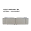 Elegantedge Wood Left Aligned 2-Seater With Upholstery Non Storage Sofa In White Colour