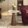 Sienne Soild Wood and Toronto Side Table in Bronzed Oak Finish