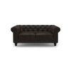 Winchester 2 Seater Leatherette Sofa in Chocolate Colour