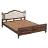 Verona Shesham Solid Wood King Size Bed Non Storage Bed In Provincia Teak Finish Beige