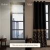 Stoa Paris Satin Long Door Curtains, Room Darkening Blackout Curtains - Pack of 2, Regal Slate - With Back Lining