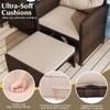 Carry Bird Wicker Patio Furniture Outdoor Balcony Chairs In Brown And Beige Colour