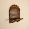 Valencia Wooden Wall Shelf Organiser With Key Holders
