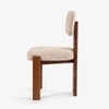 Akar Solid Wood Dining Chair in Beige Colour