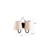 Etha White Natural Fiber Wall Light