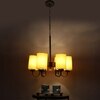 Devansh Steel Wall Mounted Lamp With Beige Jute Shade