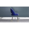 Rexo Solid Wood Accent Chair in Navy Blue Colour