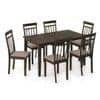 Ava 6 Seater Dining Table Set in Umber Walnut Finish