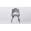 Rexo Solid Wood Accent Chair in Grey Colour