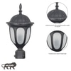 Stratford Outdoor Gate Pillar Light Die Cast Aluminium In Black Finish