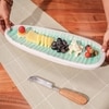 Ireka Home Oval and Out Serving Platter – Enamel Design