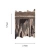 Handmade Wool Shaped Rug Modern Abstract Brown Grey 3 x 5 Feet Carpet