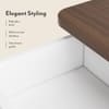 Baltoro Engineered Wood Chest of 5 Drawers in White Finish