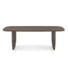 Aero Rectangular Solid Wood Coffee Table In Danish Walnut Finish