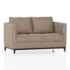 Florence Premium 2 Seater Fabric Sofa in Biscuit Velvet Colour