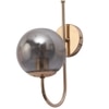 Eliante Modern Wall Lights Mild Steel & Glass Material Gold & Smoke Finish