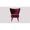 Fitz Accent chair Velvet in Maroon Color
