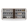 Alex 18 Pair Shoe Rack in Classic Walnut Finish